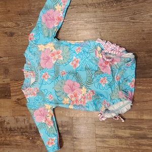 Ruffle Butts long sleeve one piece rash guard